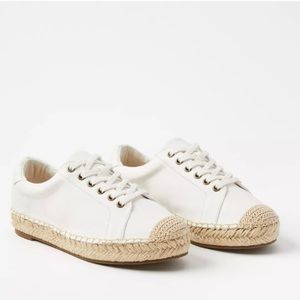 White espadrille sneakers